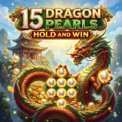 15 Dragon Pearls Hold and Win slot game at Tiki Taka Casino UK